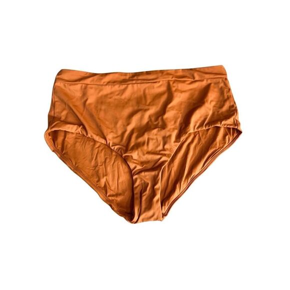 Andie Swimwear Womens Size Large Brown Bikini Bottom High Waist NWOT - Picture 1 of 12